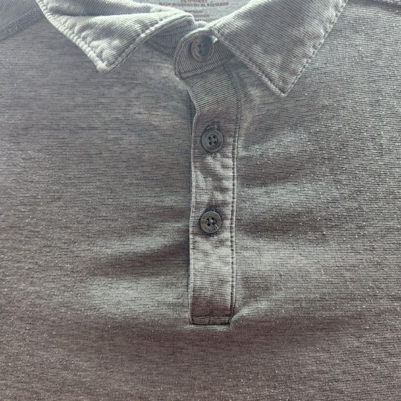 Swiss Tech Polo Shirt Men's Size Medium Gray Casual Stretch Short Sleeve Button - Picture 6 of 9